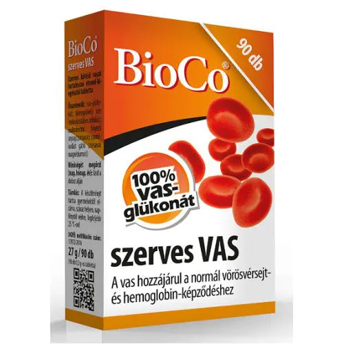 BioCo Szerves vas tabletta – 90db