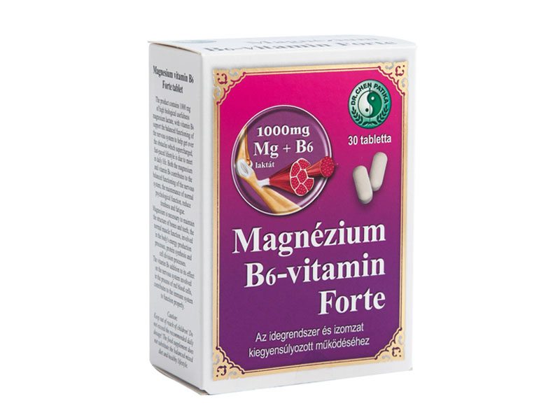 Dr. Chen Magnézium – B6-vitamin forte tabletta – 30db