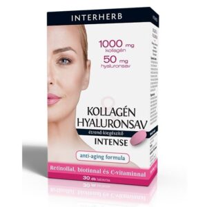 Interherb Kollagén Hyaluronsav Intense tabletta - 30db