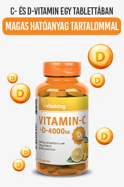 Vitaking C-vitamin + D 4000NE