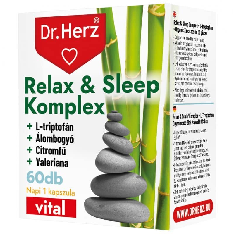 Dr. Herz Relax & Sleep Komplex kapszula - 60db